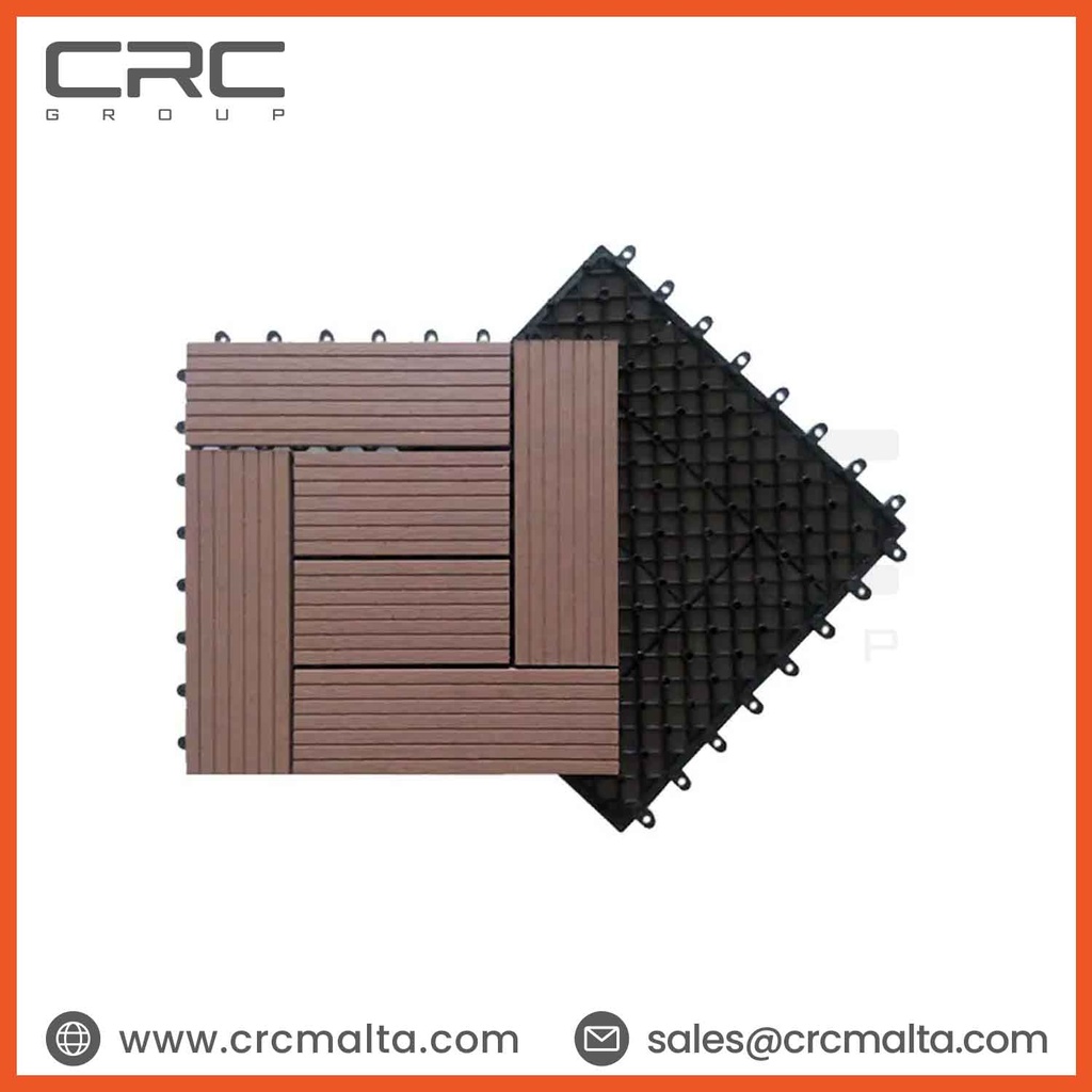 WPC Diy Decking Tile Redwood