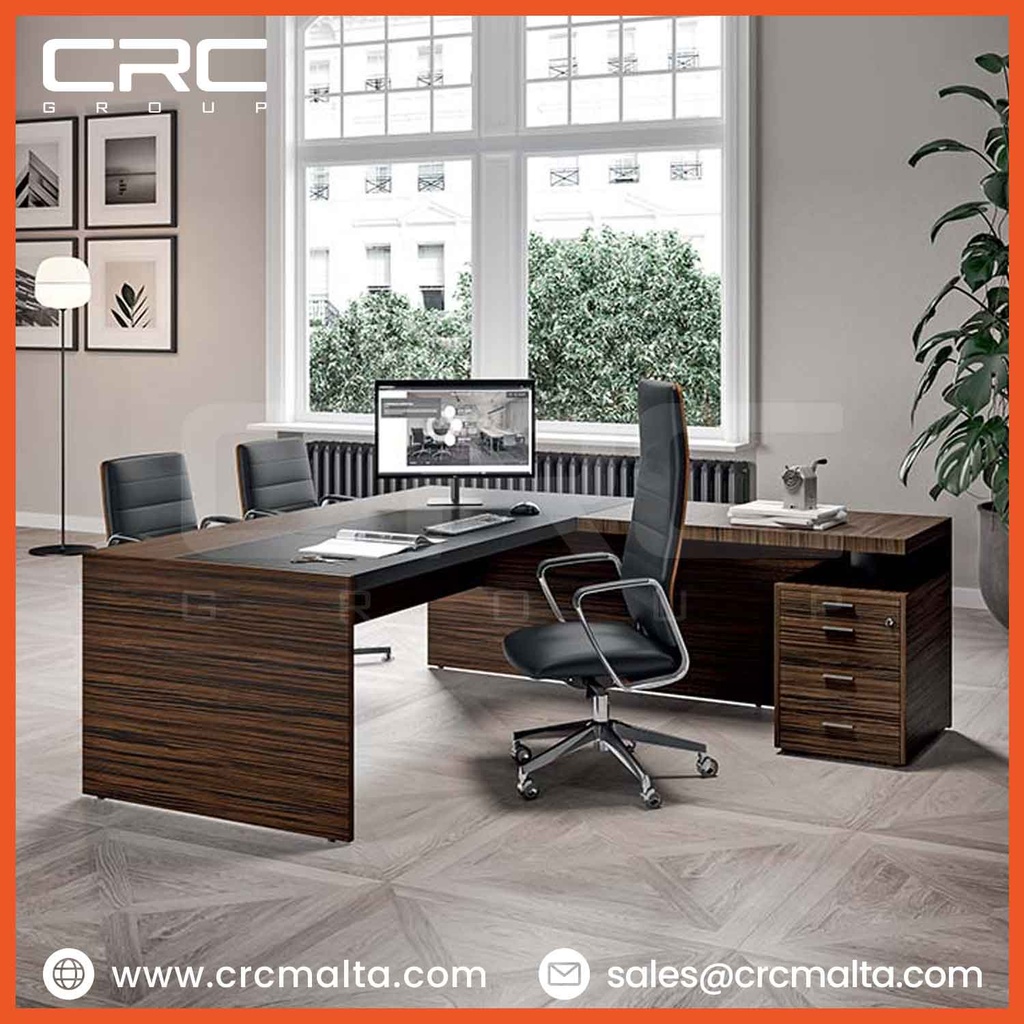 CRC Executive Office Desk Quad X9